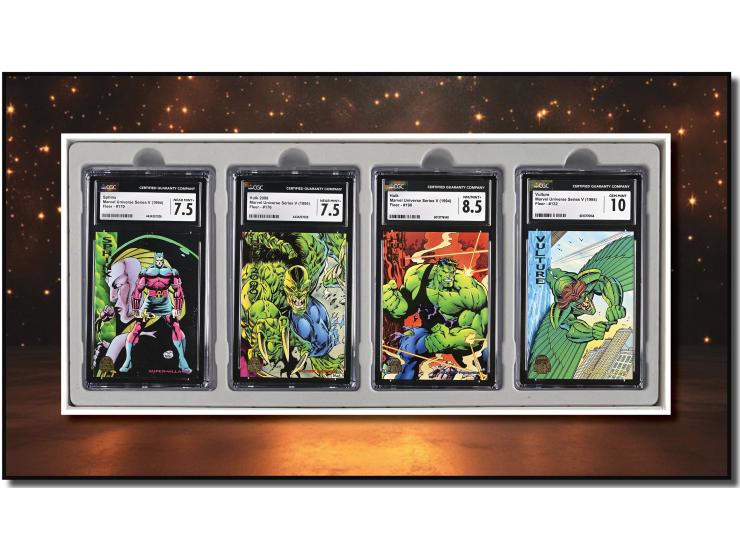 This curated set of four cards is a magnificent visual feast, paying homage to the gritty aesthetics and legendary sagas of t